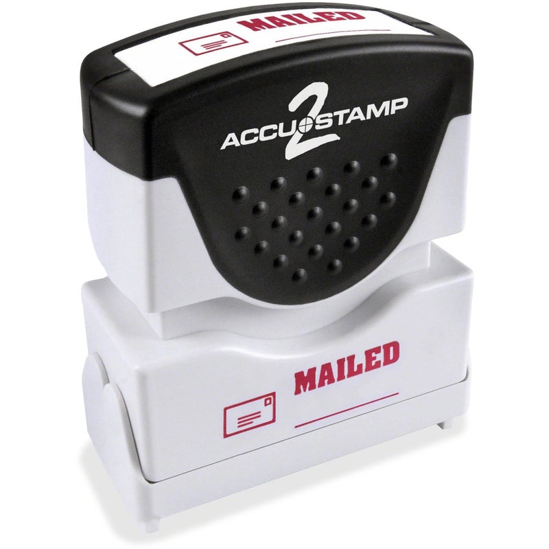 ACCUSTAMP2 Message Stamp with Micro ban Protection, MAILED, Pre-Ink, Red (035586) - Image 3